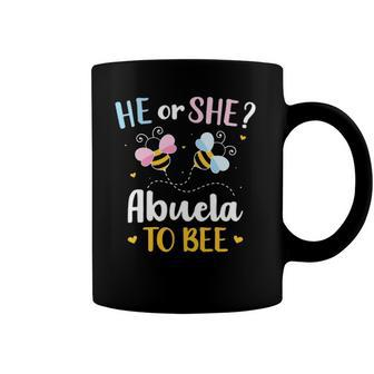 Womens Gender Reveal He Or She Abuela Matching Family Baby Party Coffee Mug | Mazezy