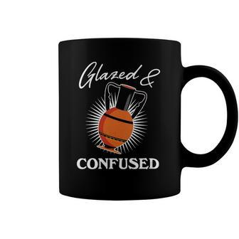 Womens Glazed And Confused Funny Pottery Gift Design Idea Coffee Mug | Mazezy