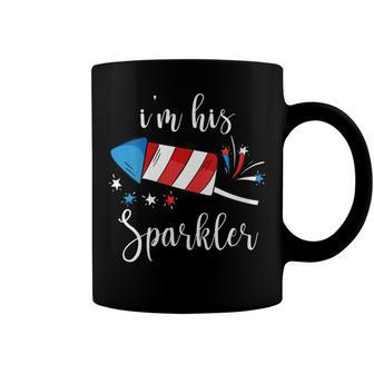 Womens Im His Sparkler Funny 4Th Of July For Women Coffee Mug - Seseable