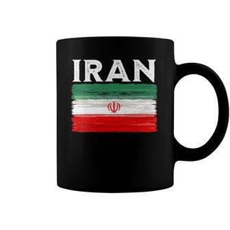 Womens Iran Flag Vintage Iran Flag Coffee Mug | Mazezy
