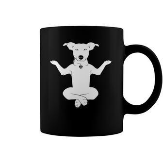 Womens Jack Russell Terrier Doing Yoga Funny Dog In Yoga Lotus Pose Coffee Mug | Mazezy