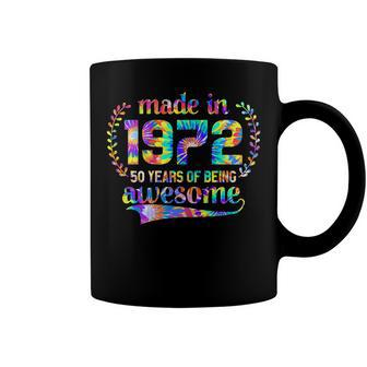 Womens Made In 1972 50 Year Of Being Awesome Birthday Gifts Vintage Coffee Mug - Seseable