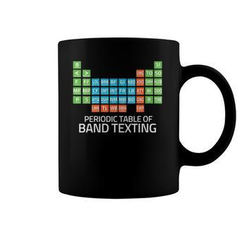 Womens Marching Band Periodic Table Of Band Texting Elements Funny Coffee Mug | Mazezy