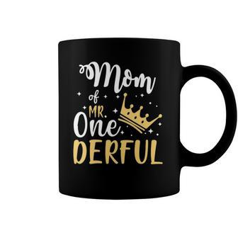Womens Mom Of Mr Onederful 1St Birthday One-Derful Matching Coffee Mug | Mazezy