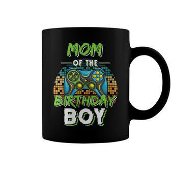 Womens Mom Of The Birthday Boy Matching Video Gamer Birthday Party Coffee Mug - Seseable