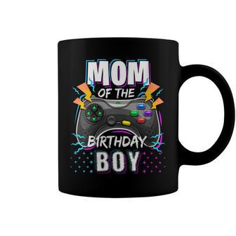 Womens Mom Of The Birthday Boy Matching Video Gamer Birthday Party V3 Coffee Mug - Seseable