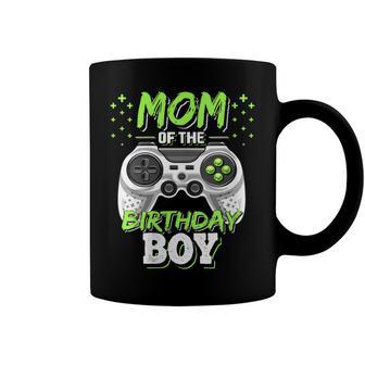 Womens Mom Of The Birthday Boy Matching Video Gamer Birthday Party V4 Coffee Mug - Seseable