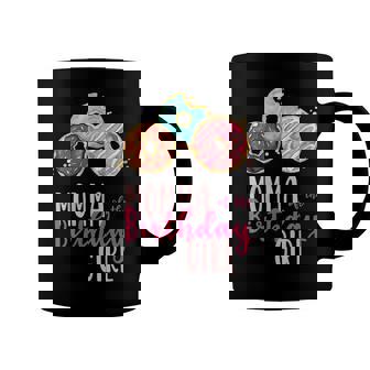 Womens Momma Of The Birthday Girl Donut Birthday Party Theme Family Coffee Mug - Seseable