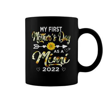 Womens My First Mothers Day As A Mimi 2022 Sunflower Grandma Coffee Mug | Mazezy