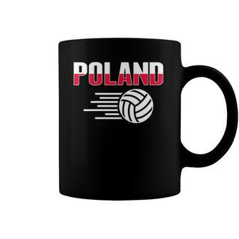 Womens Poland Volleyball Lovers Jersey - Polish Flag Sport Fans Coffee Mug | Mazezy