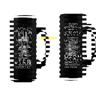 Womens Proud Daughter Of A Vietnam Veteran Freedom Isnt Free V-Neck Coffee Mug | Mazezy