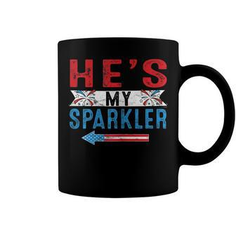Womens Shes My Firecracker Funny 4Th July Matching Couples For Him Coffee Mug - Seseable