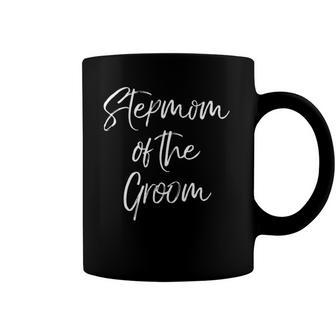Womens Stepmom Of The Groom Family Cute Wedding Party Coffee Mug | Mazezy UK