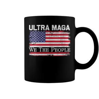 Womens We Are The People Men And Women Vintage Usa Flag Ultra Mega Coffee Mug - Seseable