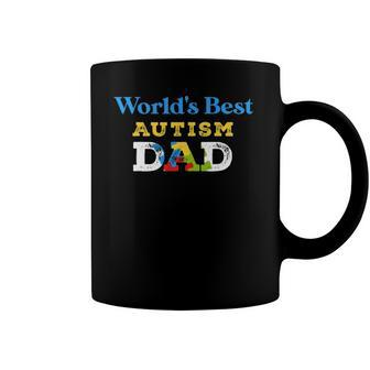 Worlds Best Autism Dad Cool Dad Autism Coffee Mug | Mazezy