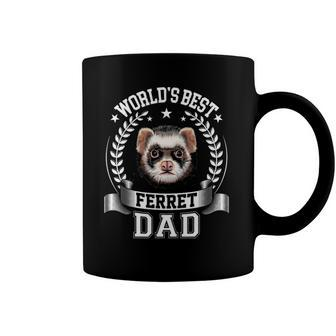 Worlds Best Ferret Dad Father Of Ferret Coffee Mug | Mazezy