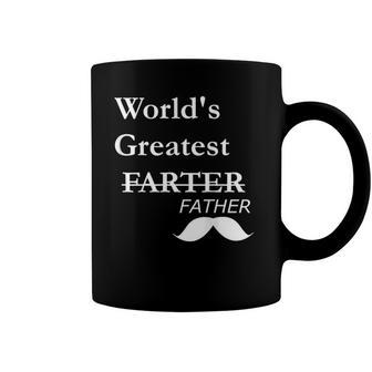 Worlds Greatest Farter-Funny Fathers Day Gift For Dad Coffee Mug | Mazezy
