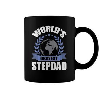 Worlds Okayest Step-Dad Stepdad Coffee Mug | Mazezy