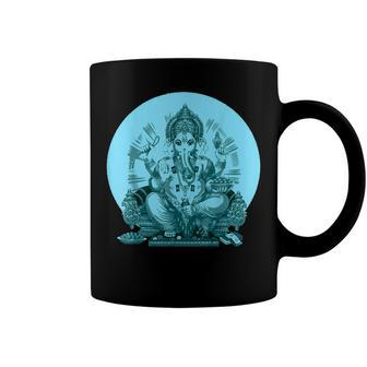 Yoga Spiritual Hindu God Ganesha Meditation V2 Coffee Mug - Seseable