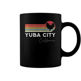 Yuba City California Retro Chicken Lover Souvenir Coffee Mug | Mazezy