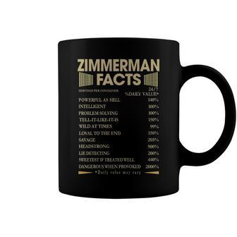 Zimmerman Name Gift Zimmerman Facts Coffee Mug - Seseable