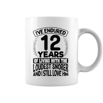 12Th Wedding Anniversary Gifts For Her 12 Years Of Marriage Raglan Baseball Tee Coffee Mug | Mazezy