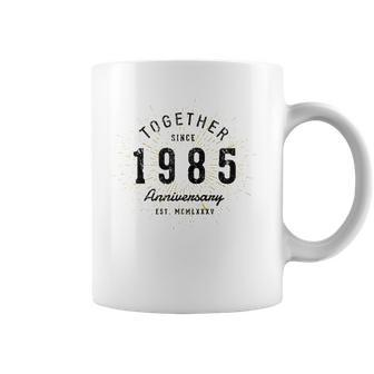 37Th Anniversary Together Since 1985 Gift Coffee Mug | Mazezy