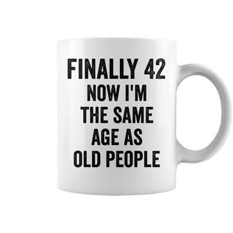 42Th Birthday Adult Humor Old People Birthday Decorations Coffee Mug - Seseable
