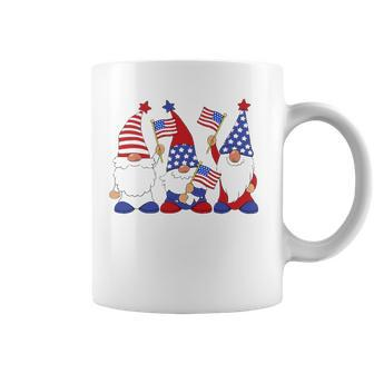 4Th Of July 2022 Patriotic Gnomes Funny American Usa Coffee Mug