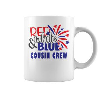4Th Of July Cousin Crew Red White And Blue Cousin Crew Funny Coffee Mug - Seseable