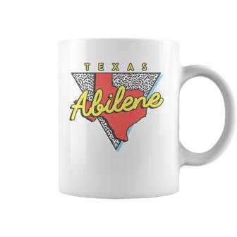 Abilene Texas Retro Triangle Tx City Coffee Mug | Mazezy