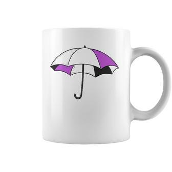Ace Asexual Pride Asexuality Purple Umbrella Pride Flag Coffee Mug | Mazezy
