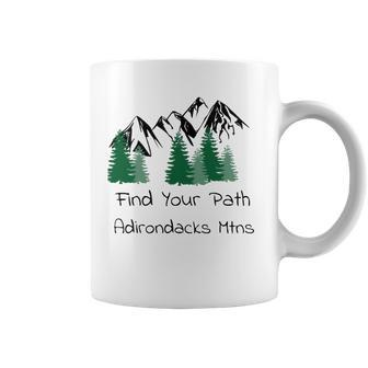 Adirondack Mtns Find Your Path Hiking Camping Coffee Mug | Mazezy