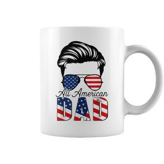 All American Dad 4Th Of July For Fathers Day Mens Daddy Coffee Mug - Seseable
