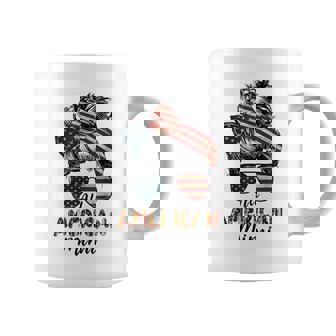 All American Mimi Messy Bun Matching Family 4Th Of July Mom Coffee Mug | Seseable CA