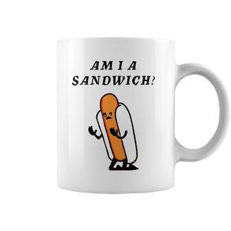 Am I A Sandwich Hot Dog Coffee Mug | Mazezy