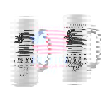 America Established In 1776 4Th July Proud Patriot Us Flag Coffee Mug | Mazezy
