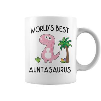 Aunta Gift Worlds Best Auntasaurus Coffee Mug - Seseable