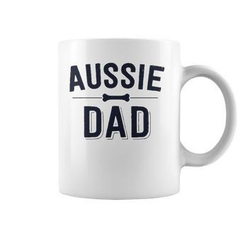 Aussie Dad Red Merle Australian Shepherd Farm Dog Father Coffee Mug | Mazezy