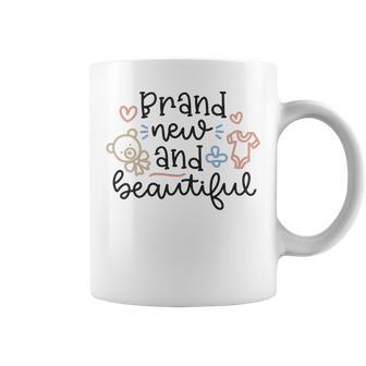 Baby Shower Text Design Brand New And Beautiful Coffee Mug | Favorety