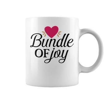 Baby Shower Text Design Bundle Of Joy Heart Coffee Mug | Favorety AU