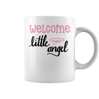 Baby Shower Text Design Welcome Little Angel Coffee Mug | Favorety DE