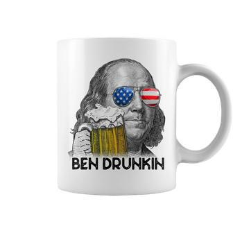 Ben Drankin Drunking Funny 4Th Of July Beer Men Woman V3 Coffee Mug - Seseable