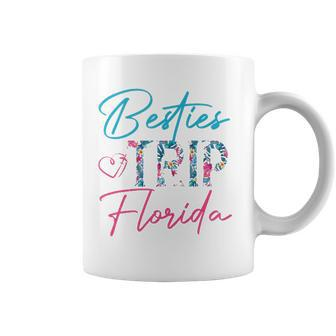 Besties Trip Florida Vacation Matching Best Friend Coffee Mug | Mazezy