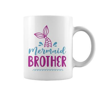 Birthday Mermaid Brother Matching Family For Boys Coffee Mug | Mazezy