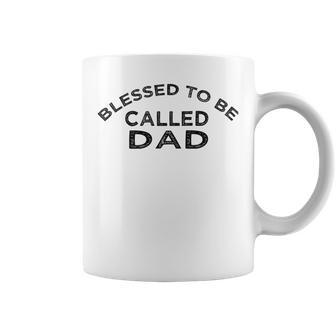 Blessed To Be Called Dad Sticker Coffee Mug | Favorety UK