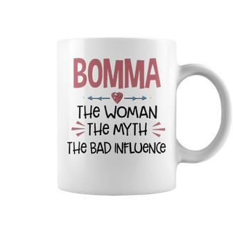 Bomma Grandma Gift Bomma The Woman The Myth The Bad Influence Coffee Mug - Seseable