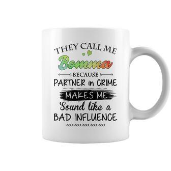 Bomma Grandma Gift They Call Me Bomma Because Partner In Crime Coffee Mug - Seseable
