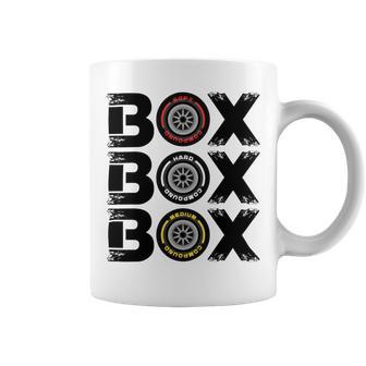 Box Box Box F1 Tyre Compound V2 Design Coffee Mug | Favorety DE