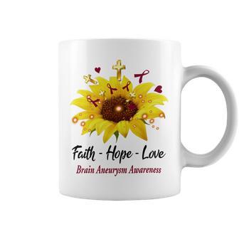 Brain Aneurysm Awareness Faith Hope Love Coffee Mug | Favorety DE